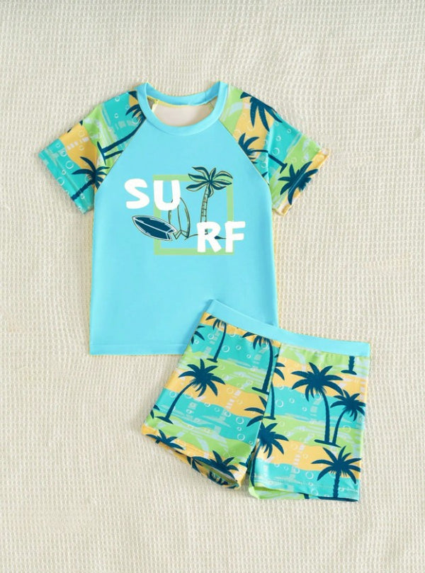 Traje de baño manga larga 2 piezas