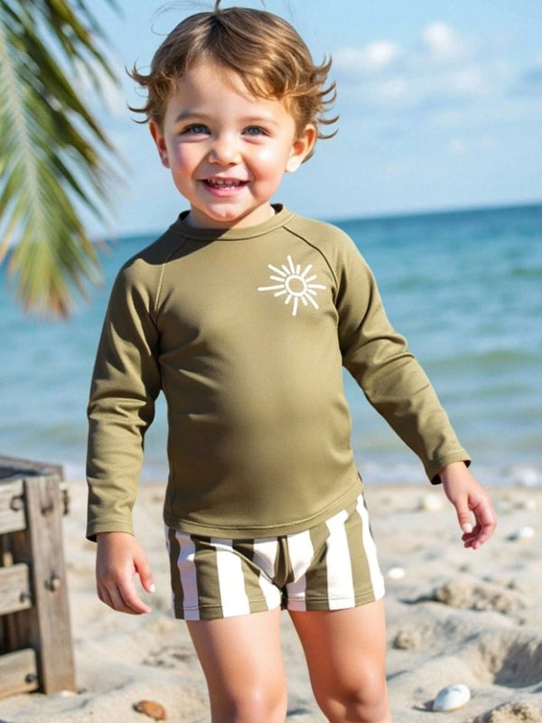 Traje de baño manga larga 2 piezas