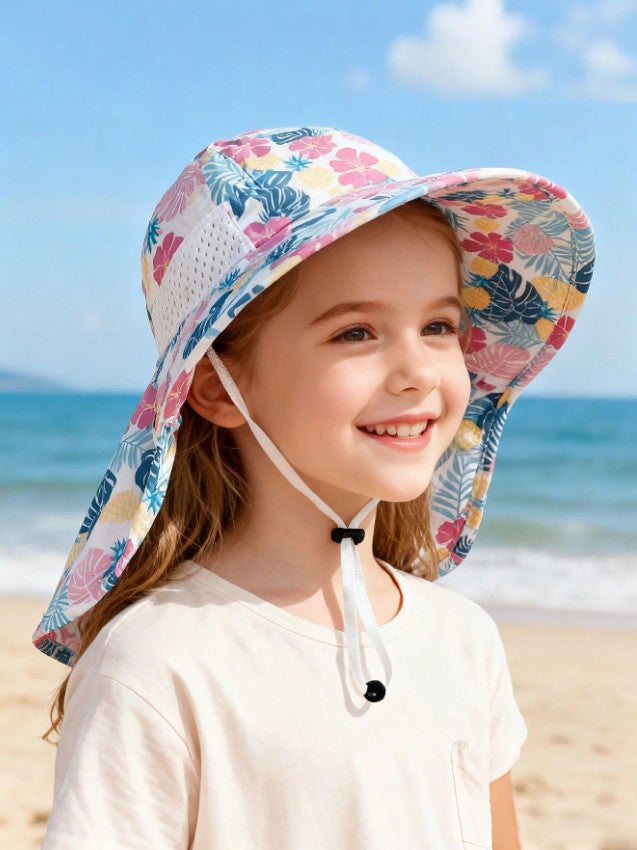 Sombrero Floreado Ala Ancha