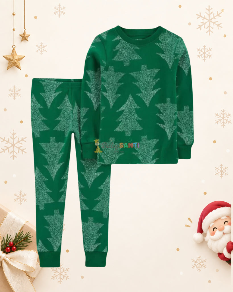 Pijama Navideña Pinos Unisex