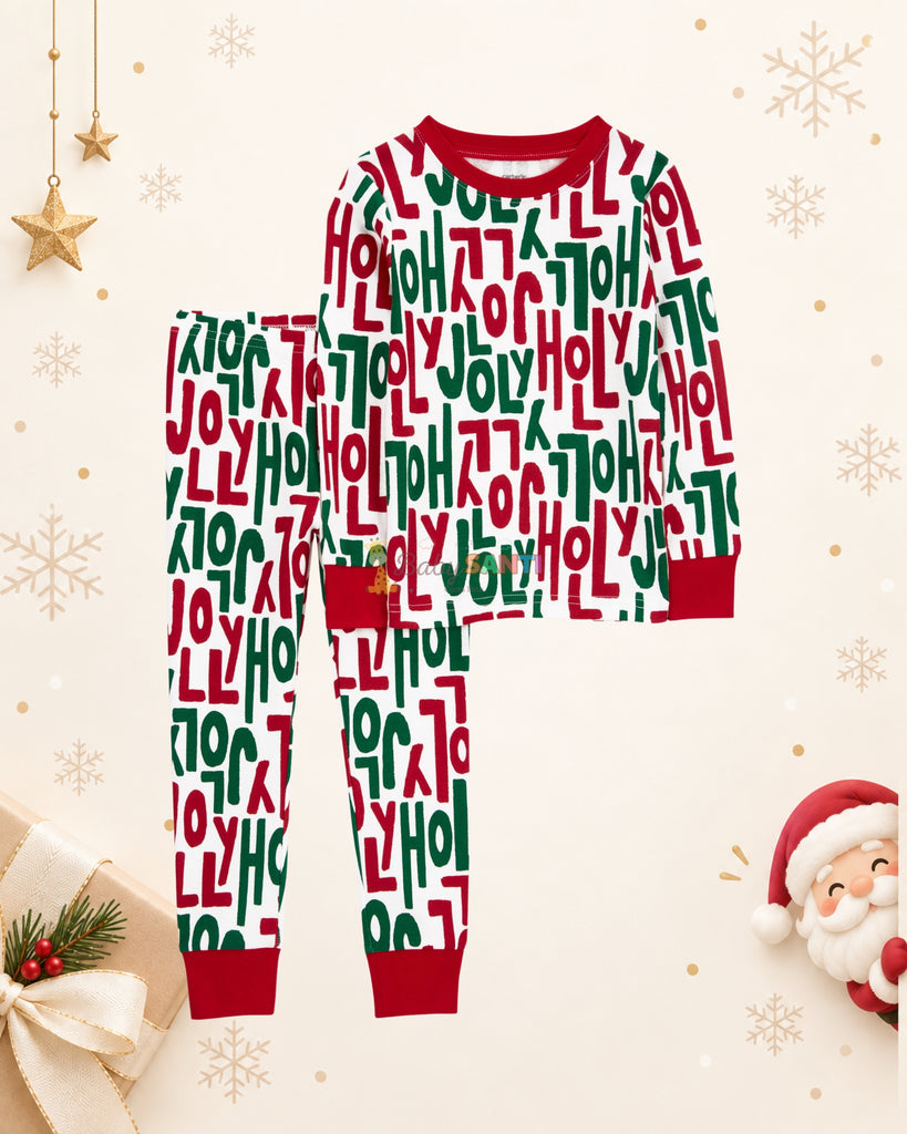 Pijama Navideña Holly Jolly Unisex