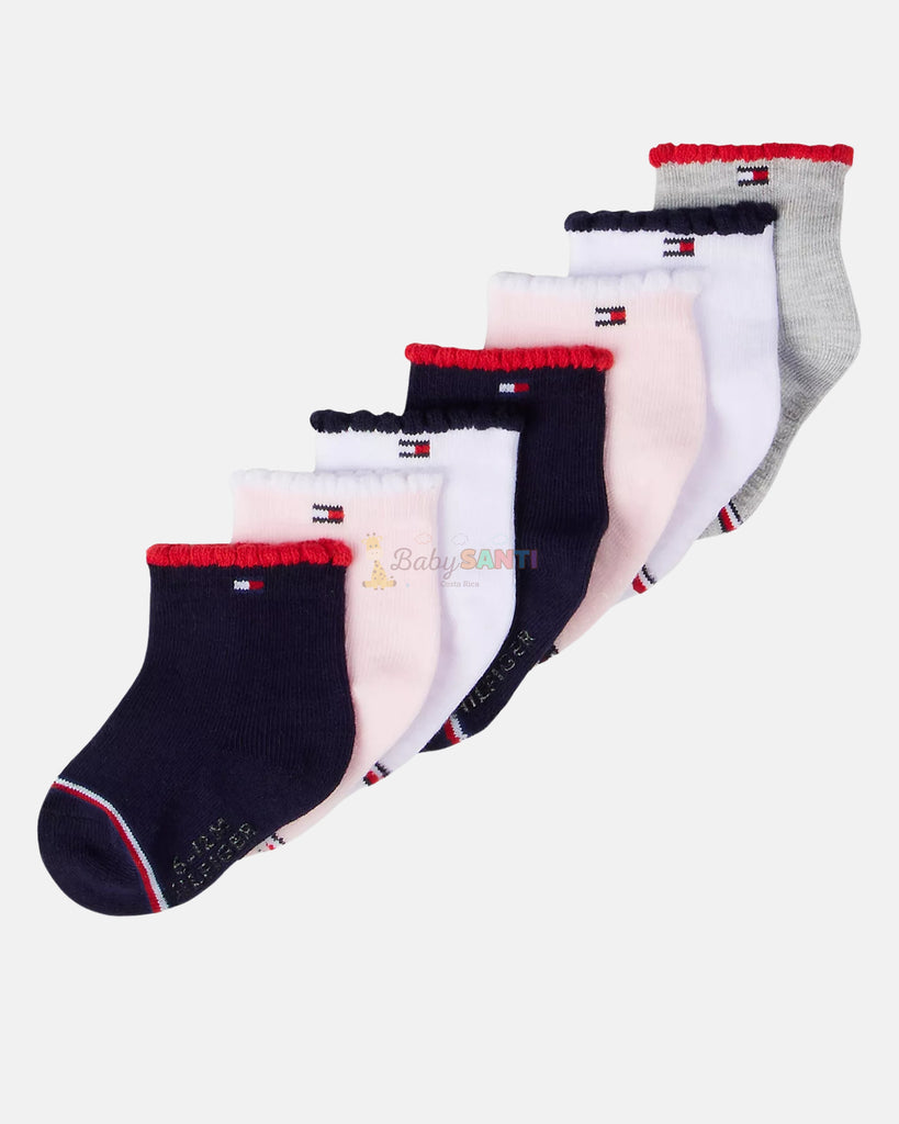 Pack 7 Medias Niña Tommy Hilfiger