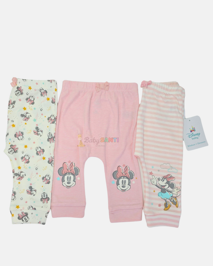 Paquete 3 pantalón Minnie Mouse