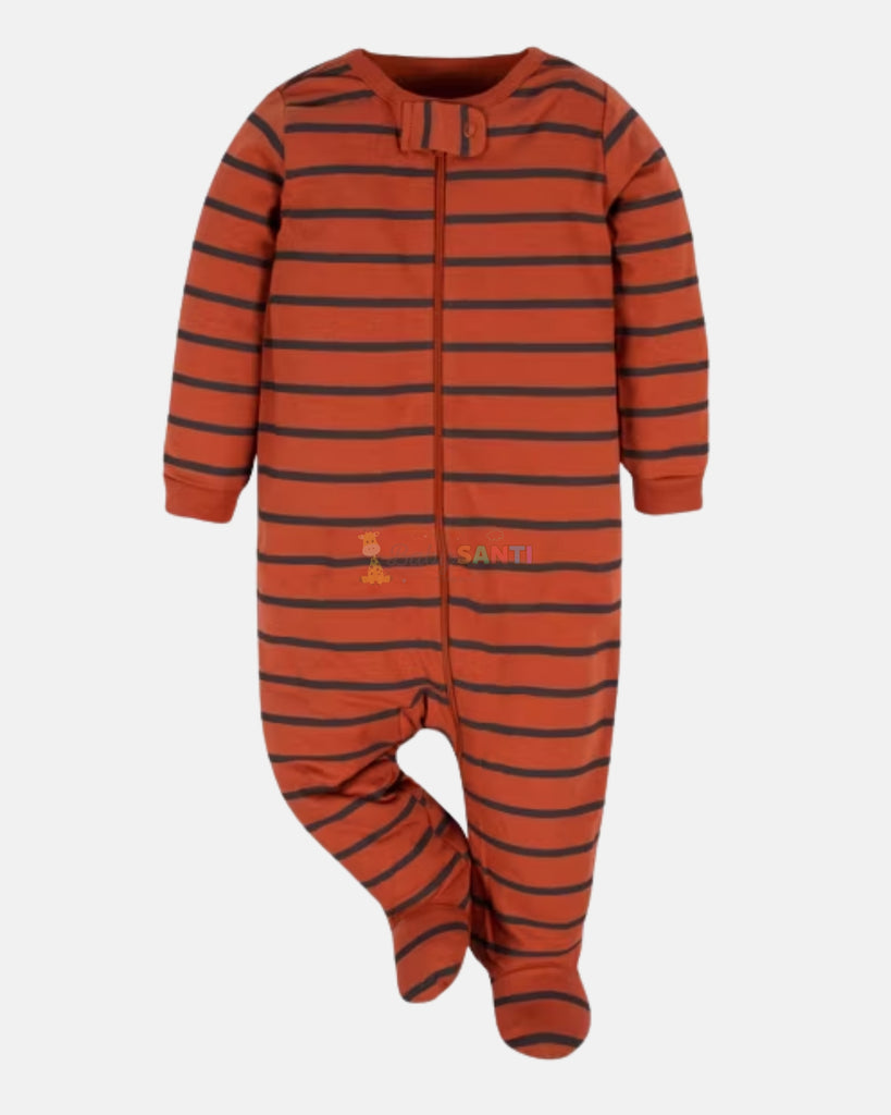 Pijama Naranja Rayas