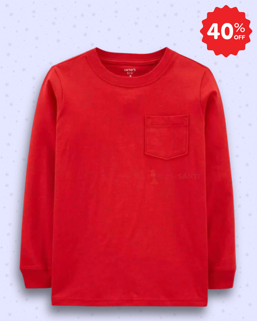 Jersey Tee Pocket Rojo