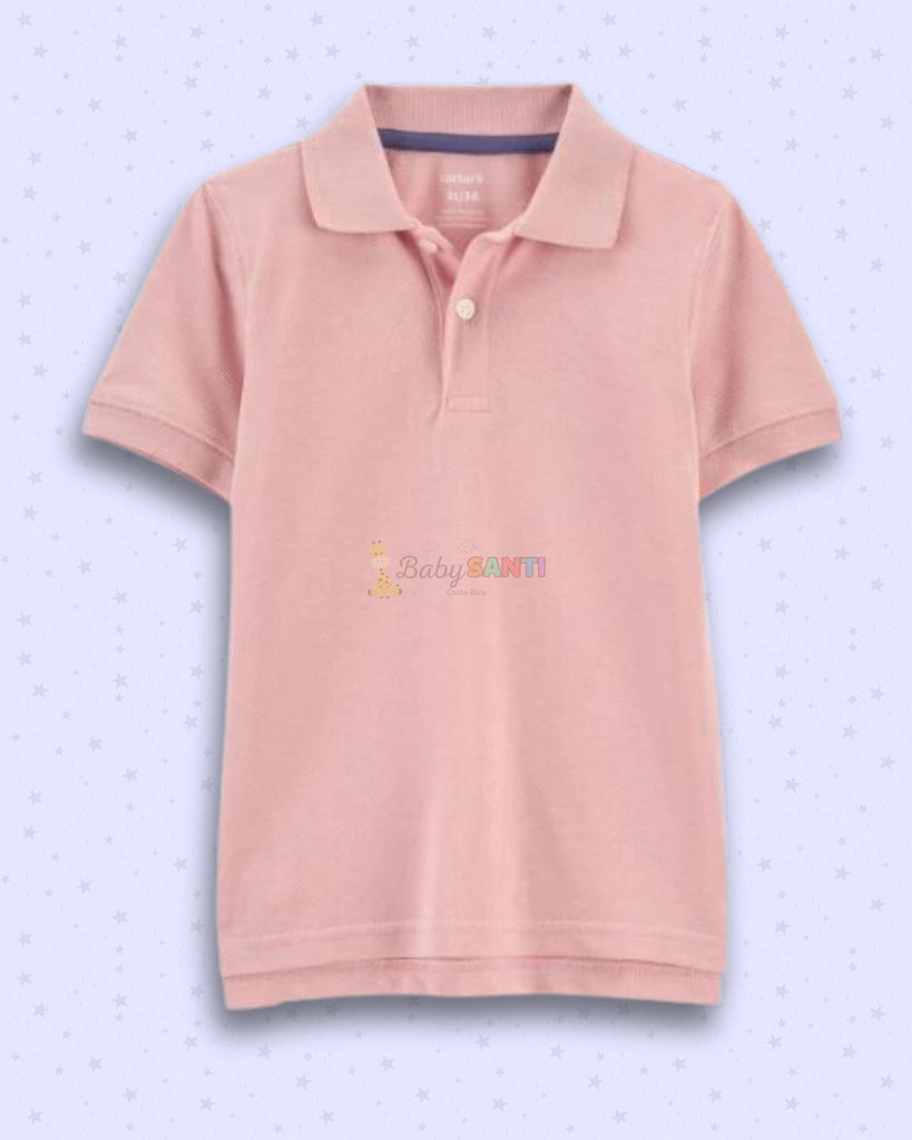 Camisa Polo Rosada