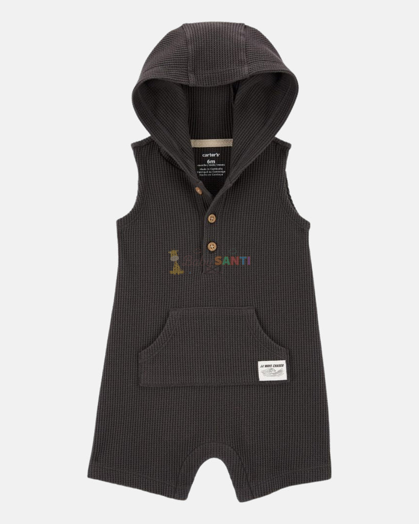 Romper con Capucha Negro