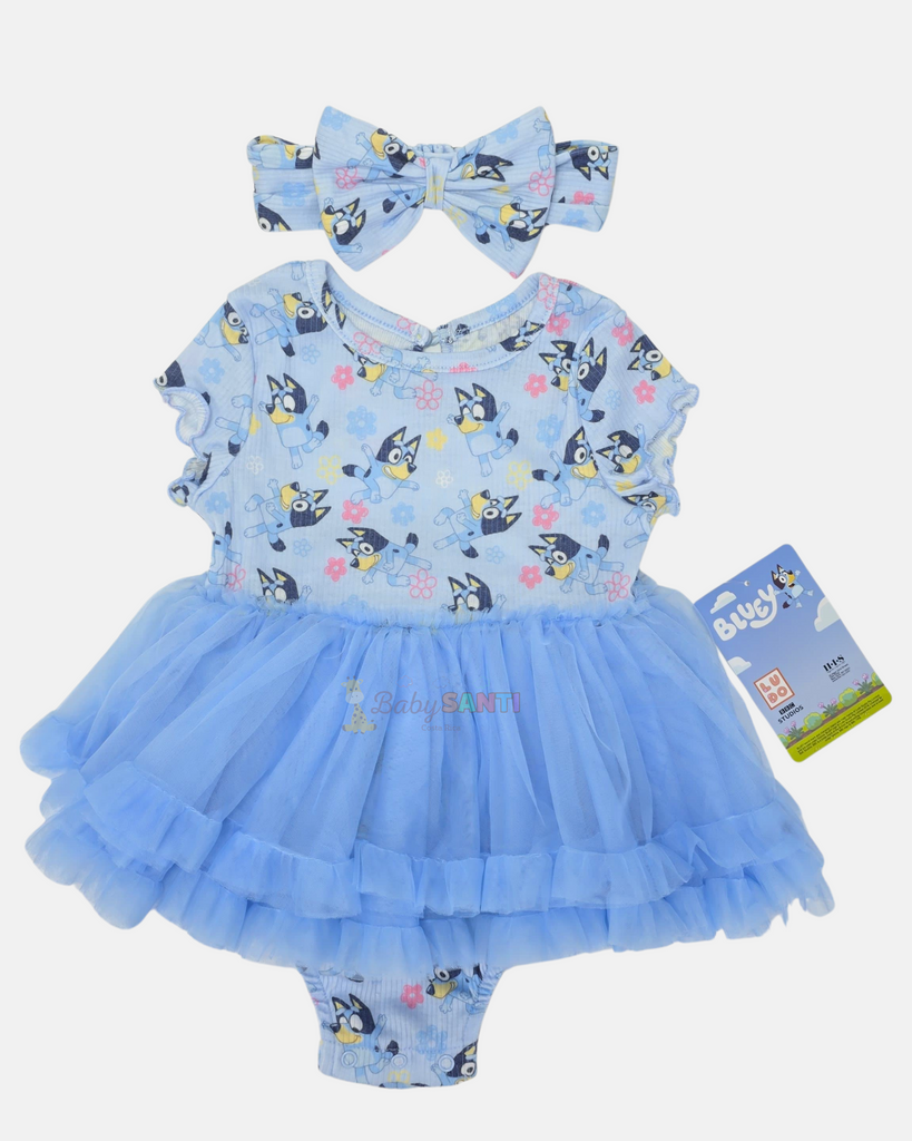 Vestido Bluey con Vincha