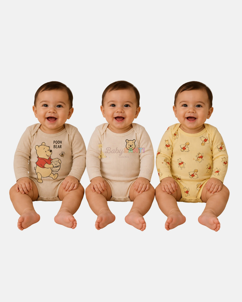 Mamelucos Pack 3 Winnie Pooh