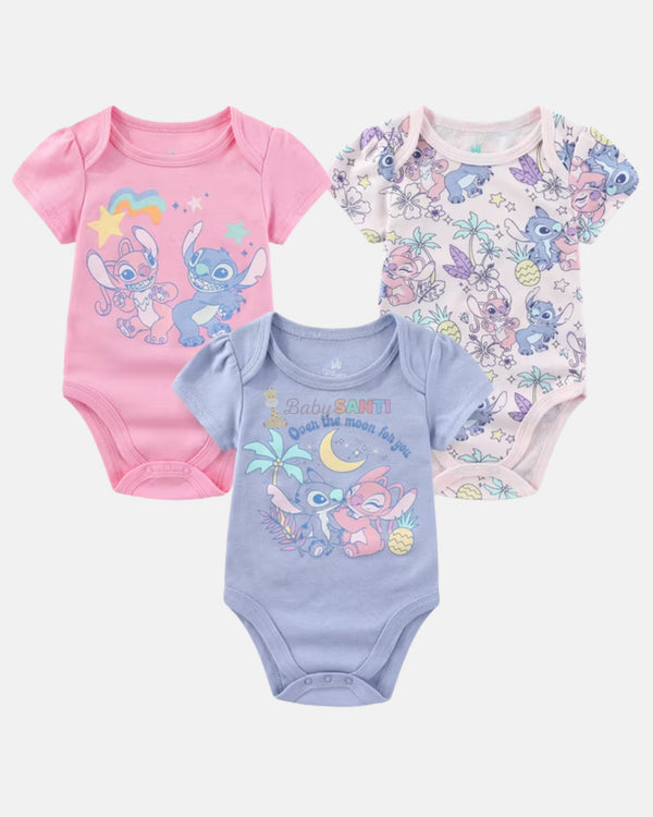 Mamelucos Pack 3 Stitch