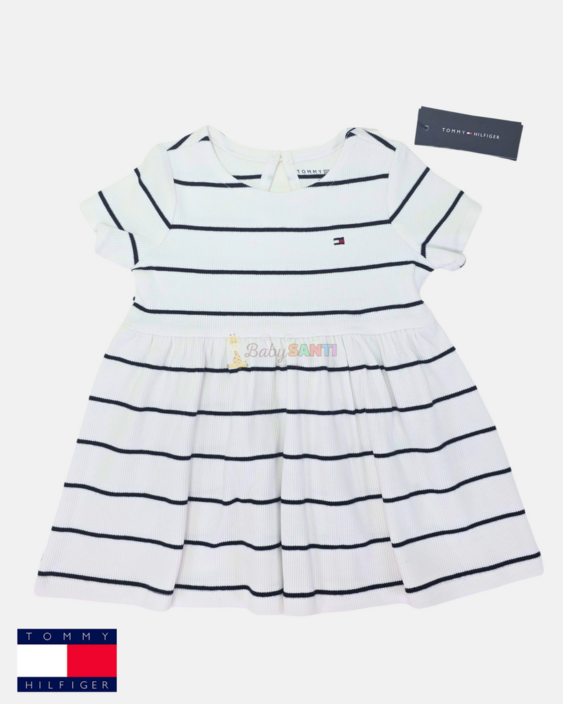 Vestido Blanco con rayas Tommy Hilfiger