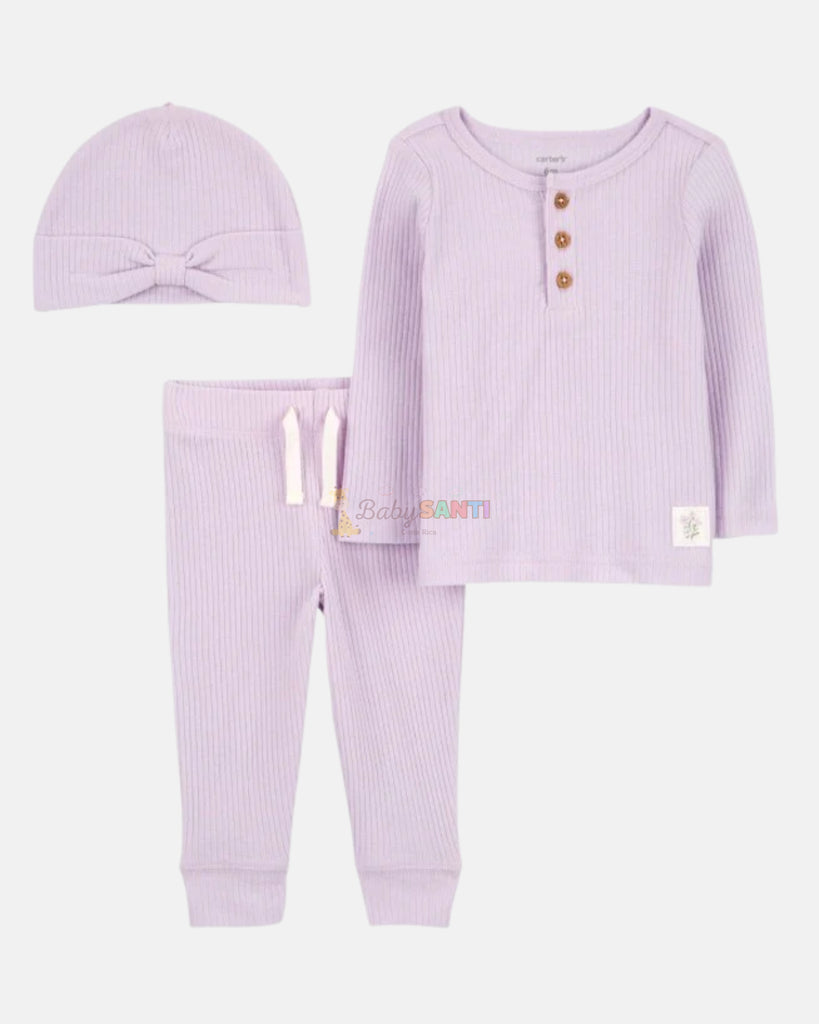 Conjunto 3 Piezas Lila