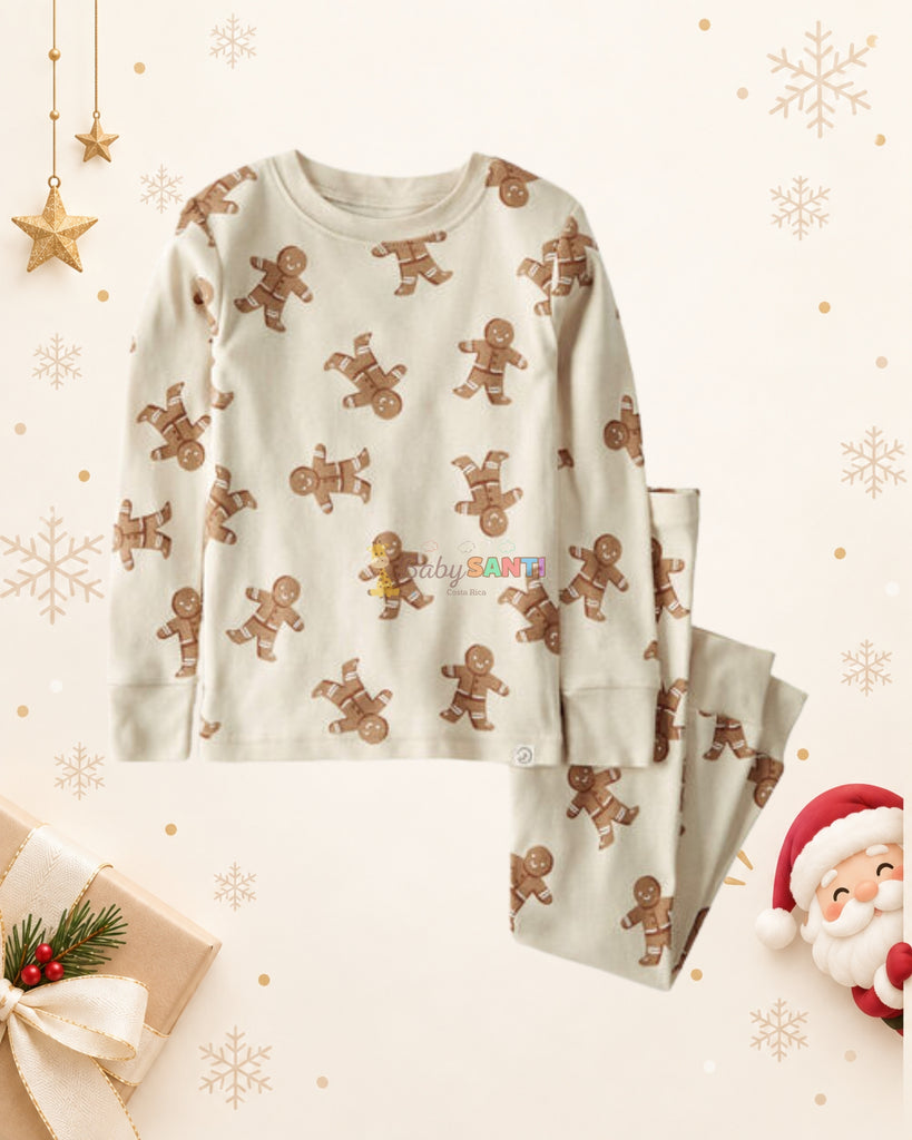 Pijama Galleta Jengibre Navideña Unisex