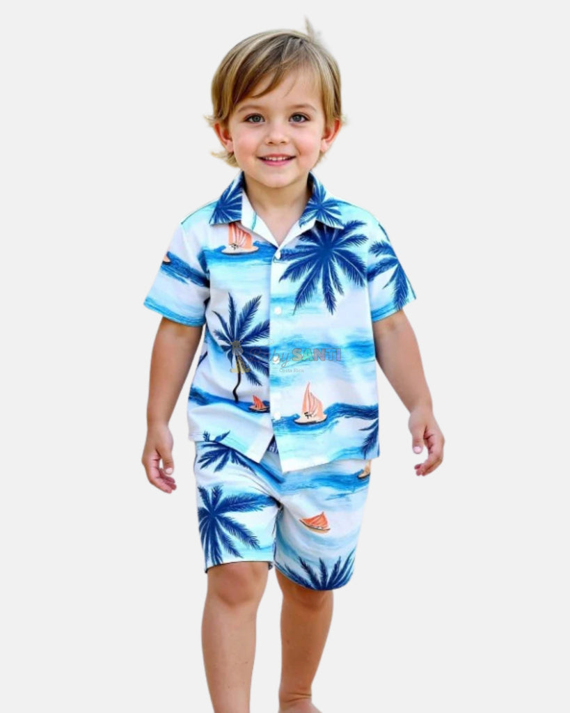 Conjunto Palmeras Azules