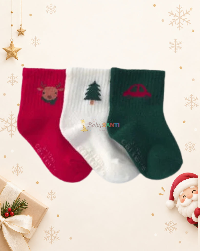 Pack 3 Medias Navideñas Unisex