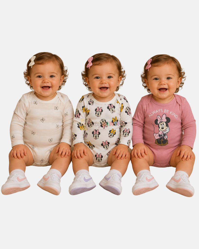Mamelucos Pack 3 Minnie Mouse