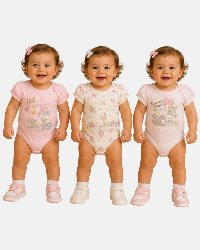 Mamelucos Pack 3 Minnie Mouse