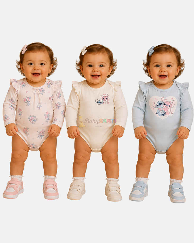 Mamelucos Pack 3 Stitch