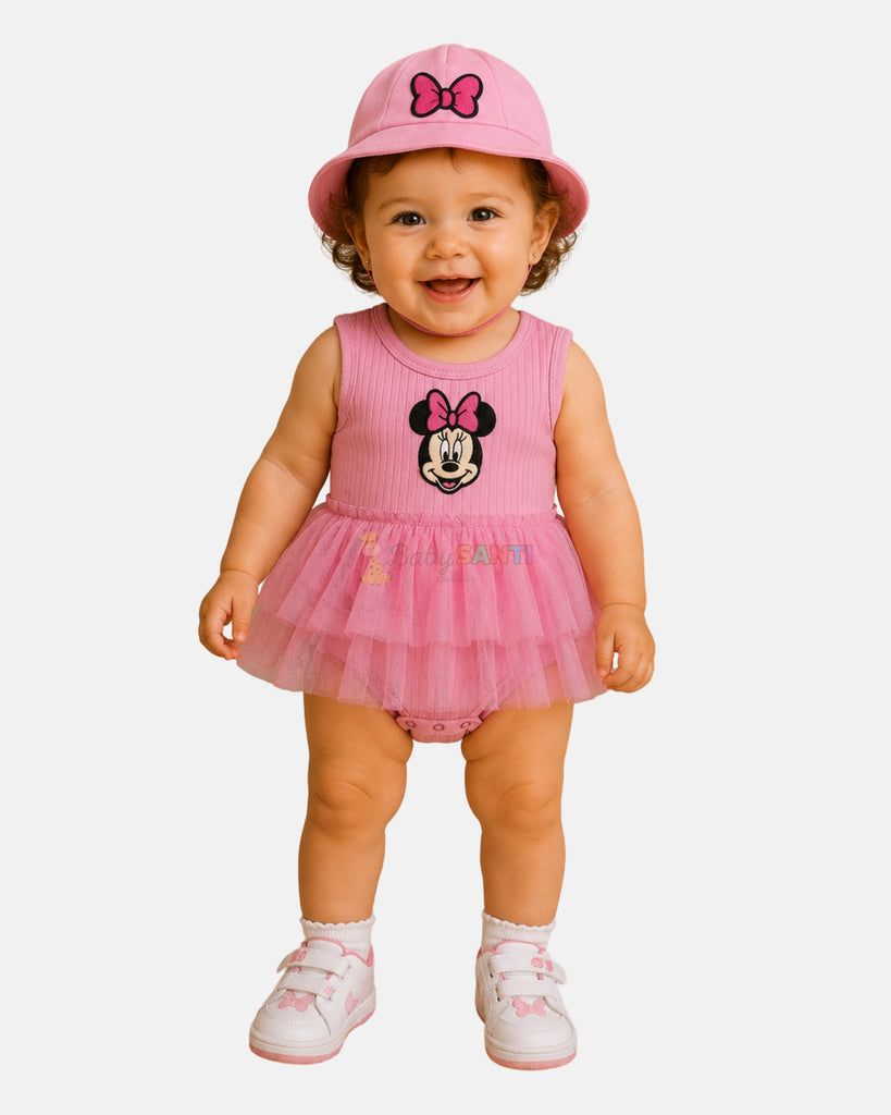Conjunto Mameluco & Sombrero Minnie