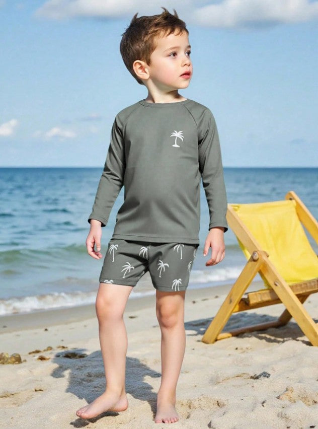 Traje de baño manga larga 2 piezas