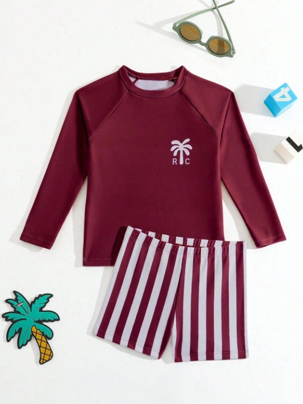 Traje de baño manga larga 2 piezas