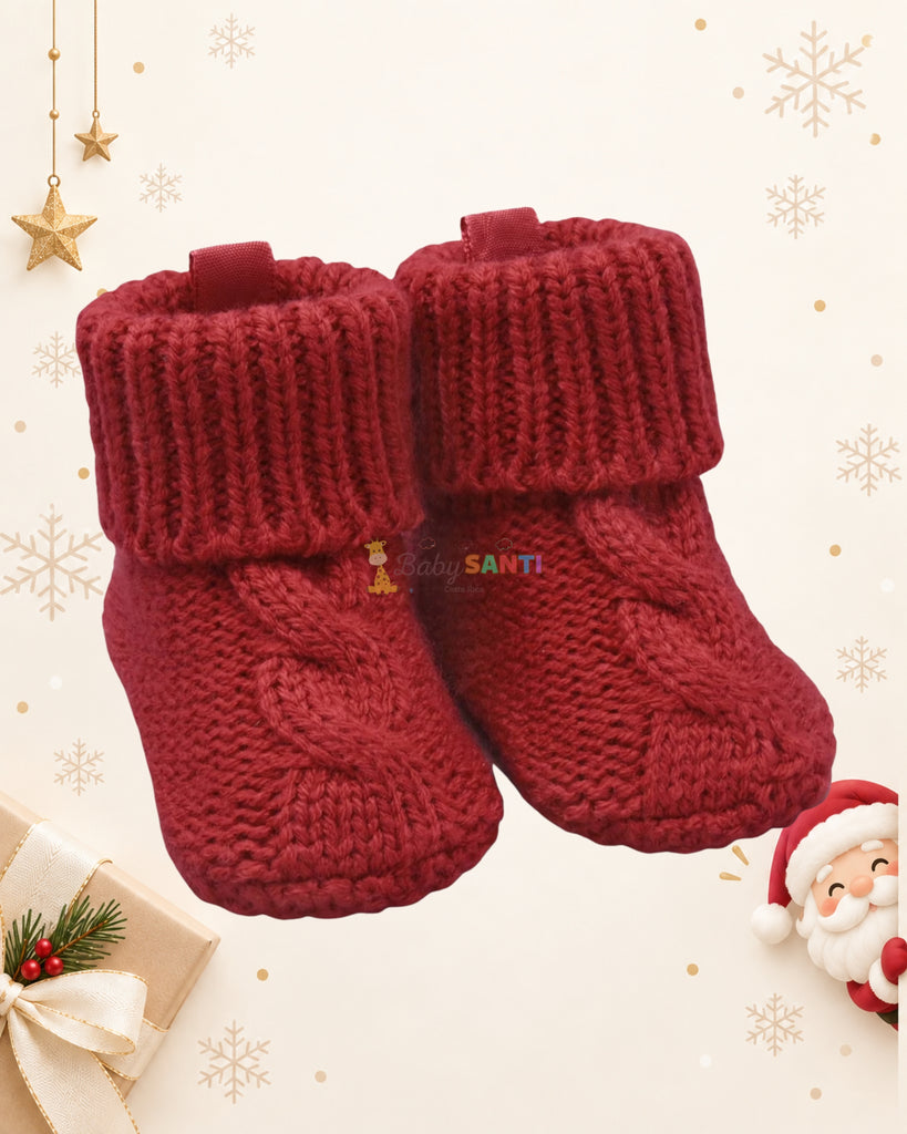 Botitas Tejidas Navideñas