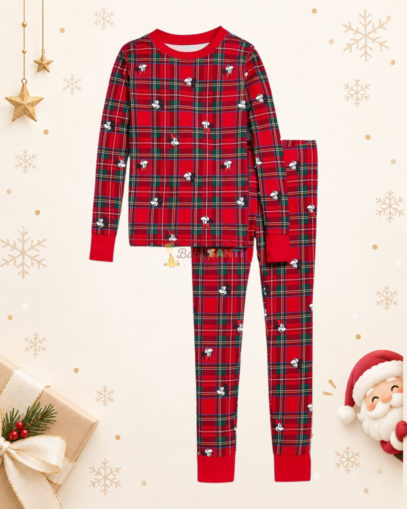 Pijama Navideña Unisex Minnie & Mickey