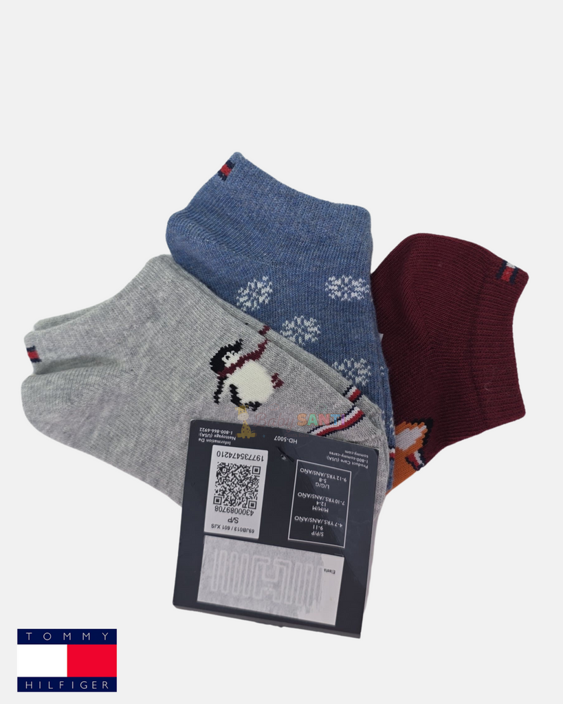 3 Pares de Medias Tommy Hilfiger