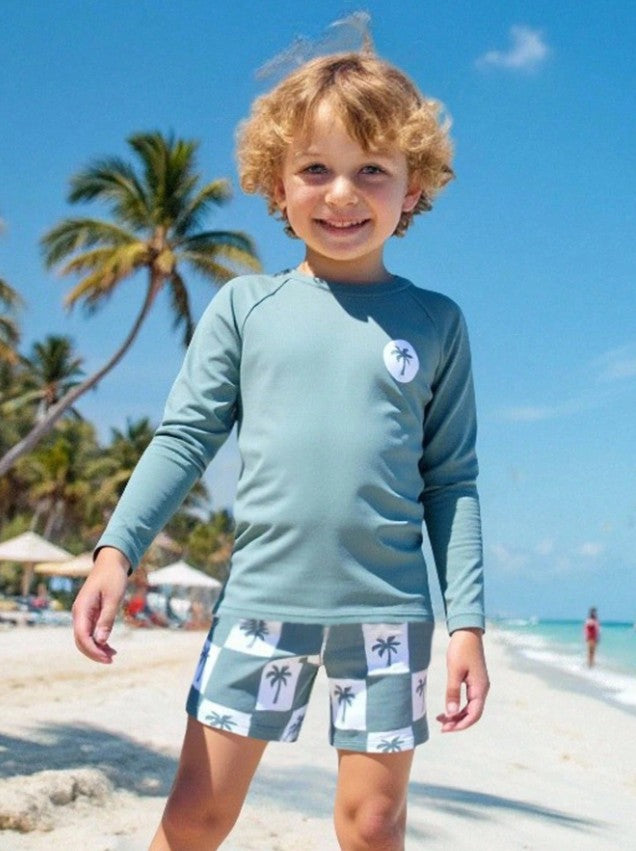 Traje de baño manga larga 2 piezas