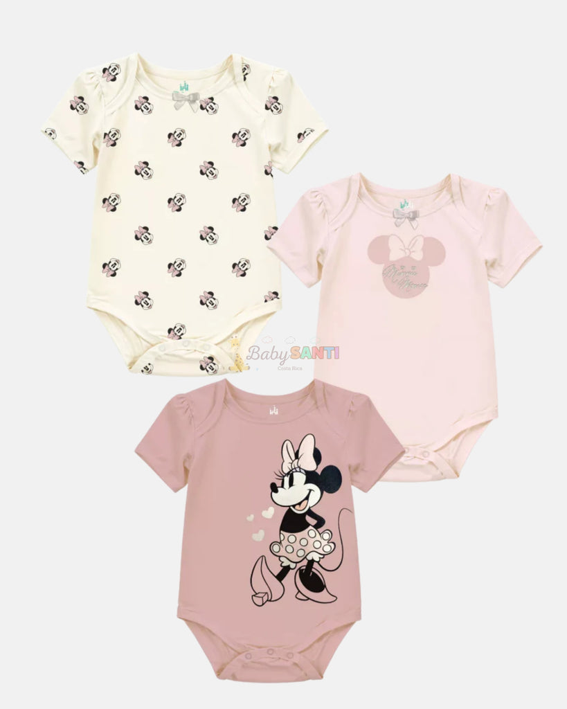 Paquete 3 Mamelucos Minnie