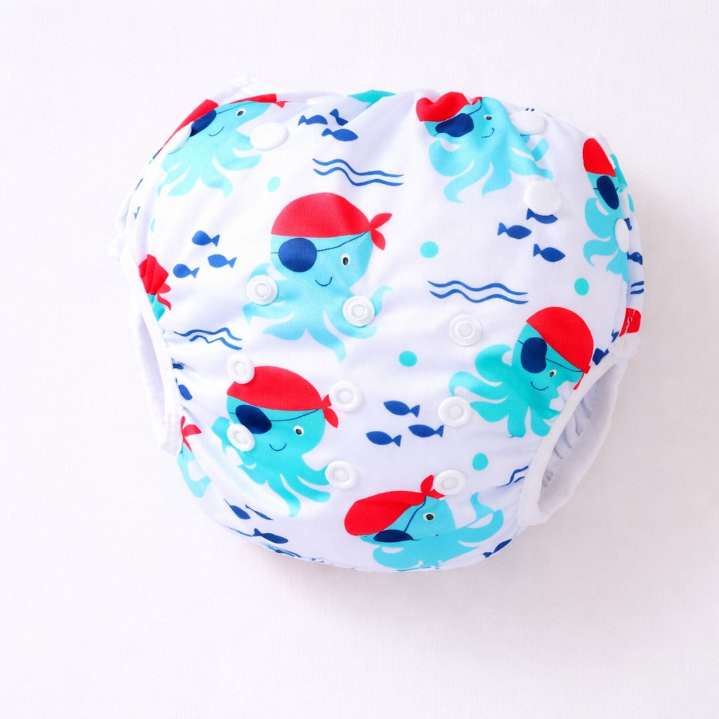 Pañal de Piscina y Playa Reutilizable Pulpo