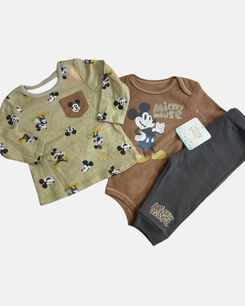 Conjunto 3 Piezas Mickey Mouse