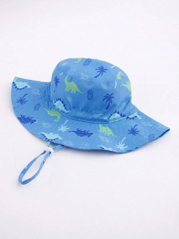 Sombrero Estampado Dinos & Palmeras