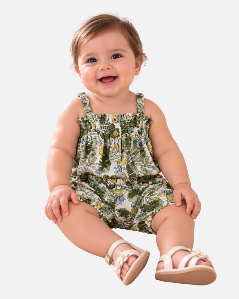 Conjunto Floral Verde