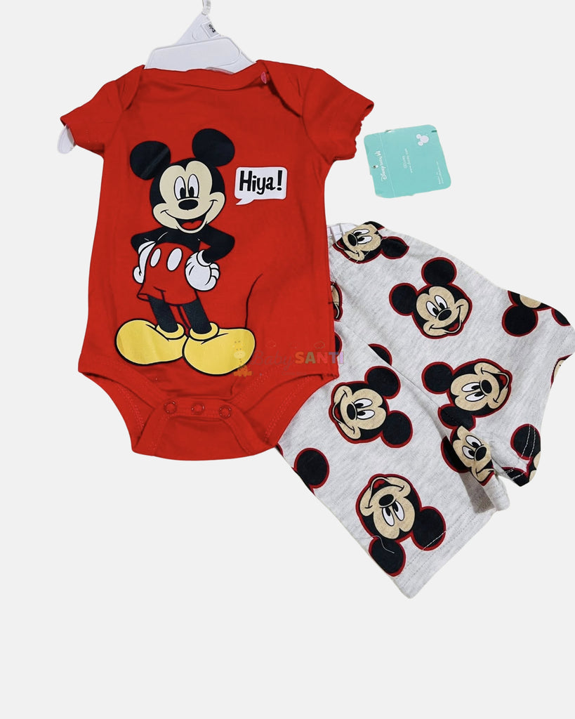Conjunto 2 piezas Mickey Mameluco & Short