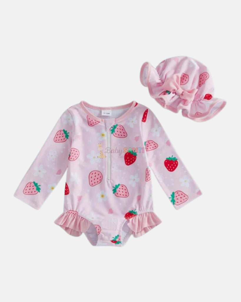 Traje de baño manga larga & sombrero