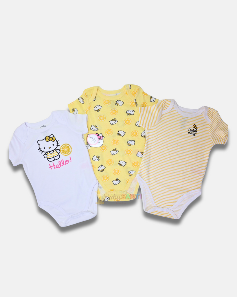 Paquete 3 Mamelucos Hello Kitty