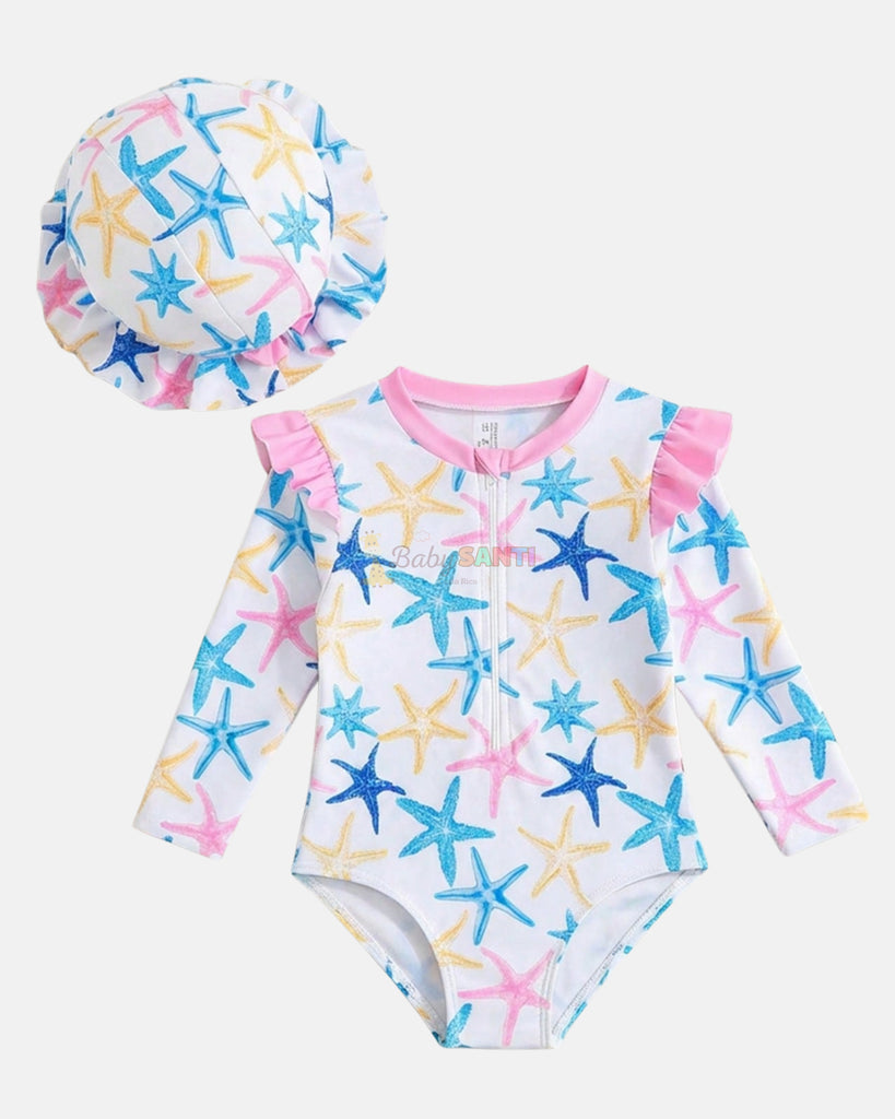 Traje de Baño Estrellas Mar & sombrero