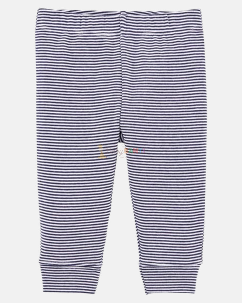 Pantalón de Algodón Rayas Azul Unisex