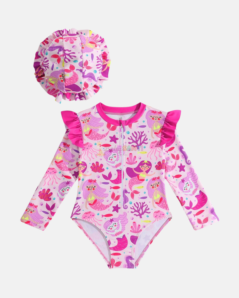 Traje de Baño Sirenas & Sombrero