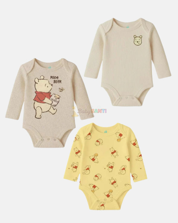 Mamelucos Pack 3 Winnie Pooh