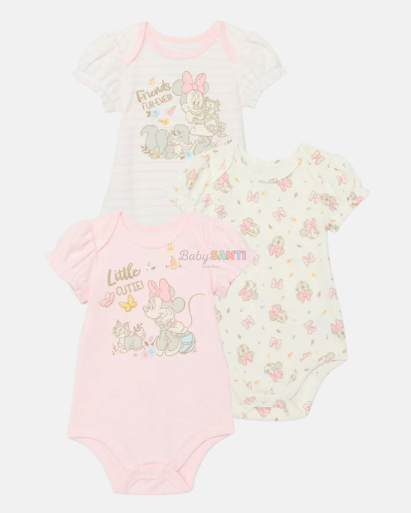 Mamelucos Pack 3 Minnie Mouse
