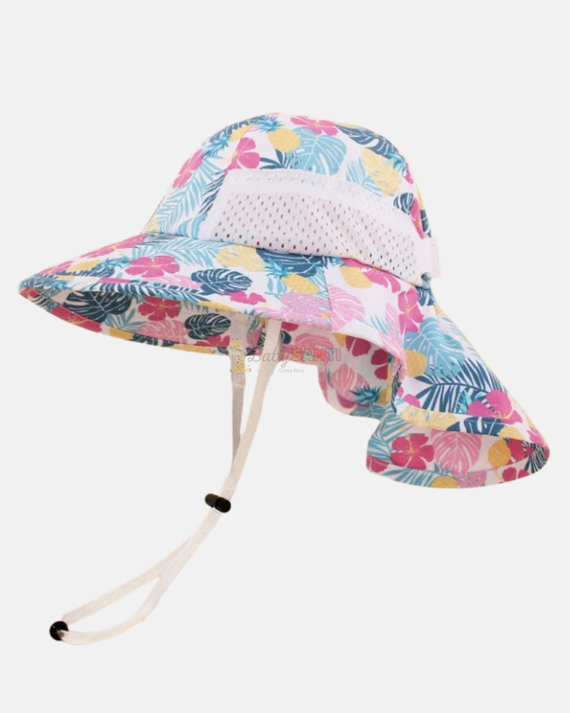 Sombrero Floreado Ala Ancha