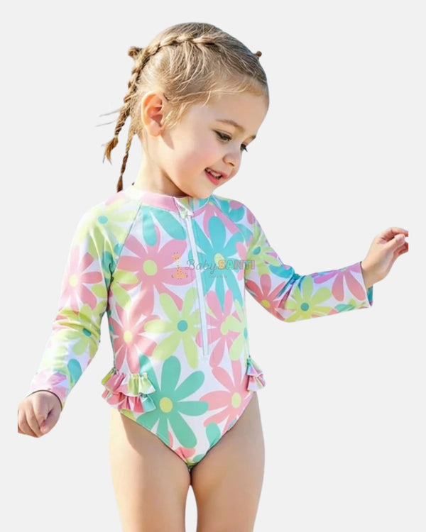 Traje de baño manga larga & sombrero