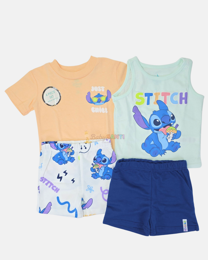 Conjunto 4 piezas Stitch