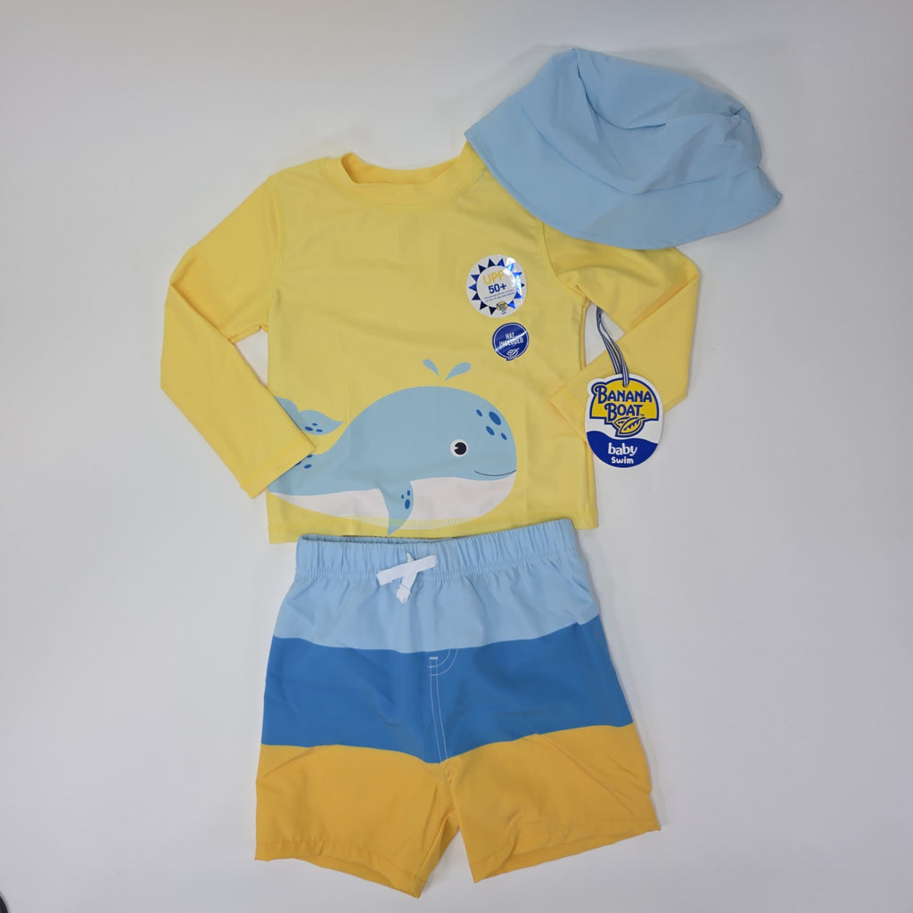 Traje de baño manga larga 3 piezas