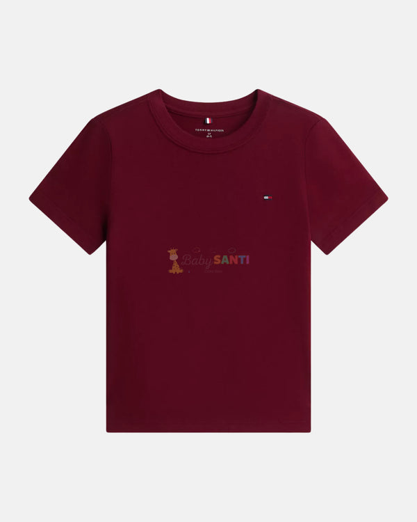 Camiseta Rojo Vino Tommy Hilfiger