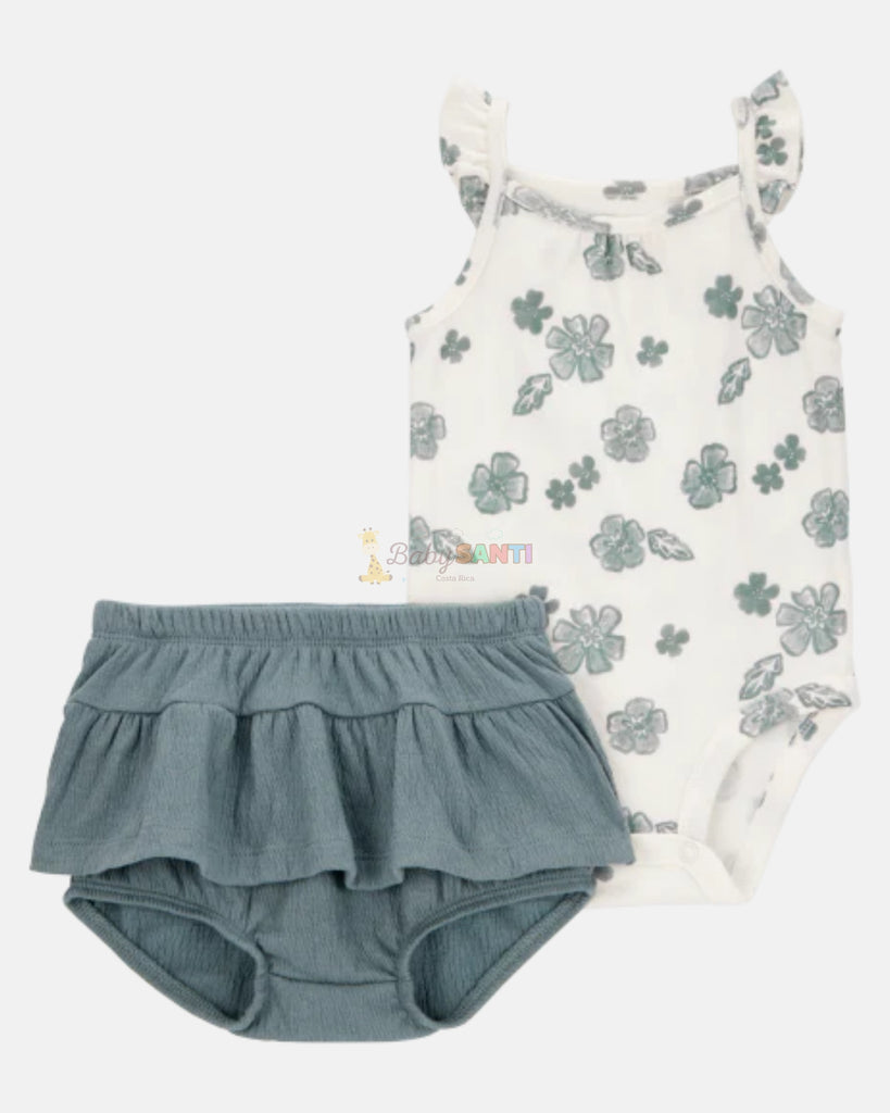 Conjunto Floreado