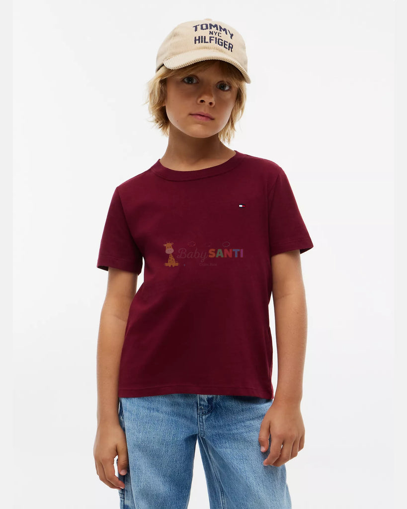 Camiseta Rojo Vino Tommy Hilfiger