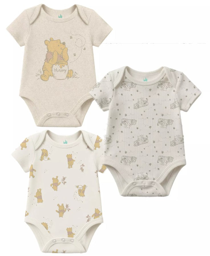 Pack 3 Mamelucos Unisex Winnie the Pooh